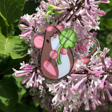 Load image into Gallery viewer, Clover Rat Acrylic Keychain
