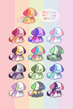 Load image into Gallery viewer, Pride Puppies - 3" Vinyl Stickers