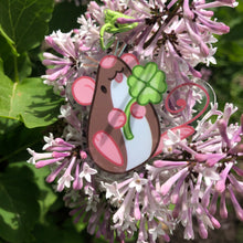 Load image into Gallery viewer, Clover Rat Acrylic Keychain
