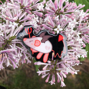 Devil Rat Acrylic Pin