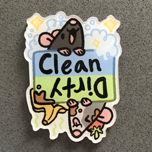 Clean/Dirty Rat Dishwasher Magnet