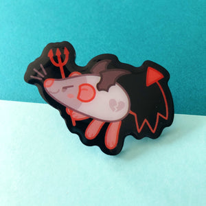 Devil Rat Acrylic Pin