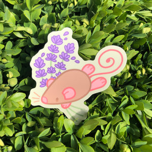 Lavender Rat Vinyl Sticker