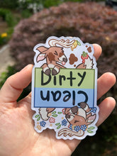 Load image into Gallery viewer, Clean/Dirty Deer Dishwasher Magnet

