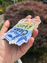 Load image into Gallery viewer, Clean/Dirty Shark Dishwasher Magnet
