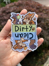 Load image into Gallery viewer, Clean/Dirty Coyote Dishwasher Magnet

