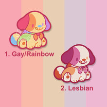 Load image into Gallery viewer, Pride Puppies - 3&quot; Vinyl Stickers
